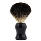 Plastic handle 100% pure badger hair shaving brush private label black beard brush
