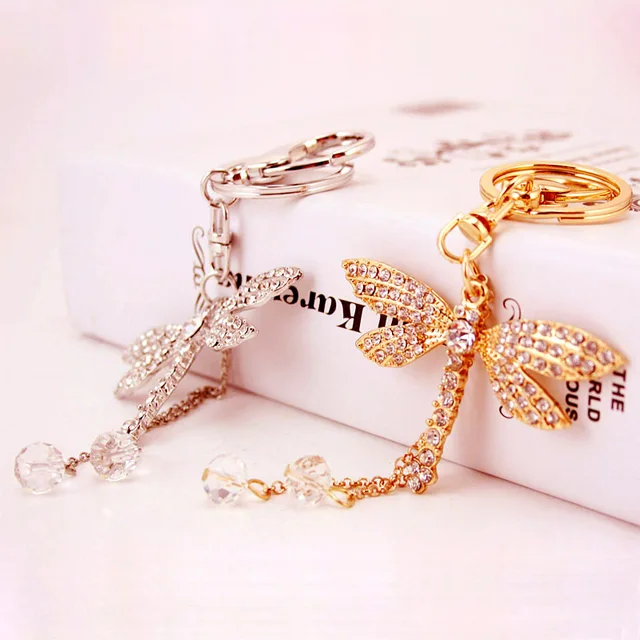 pendant charm rhinestone crystal purse bag keyring key chain