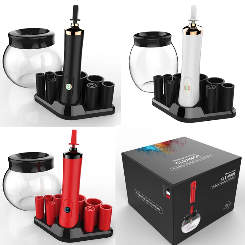 2018 Factory Best Selling Electric Makeup Brush Cleaner and Dryer for All Size Makeup Brushes with Strong Motors and Spinner, Black and white and red
2018 Factory Best Selling Electric Makeup Brush Cleaner and Dryer for All Size Makeup Brushes with Strong Motors and Spinner, Black and white and red