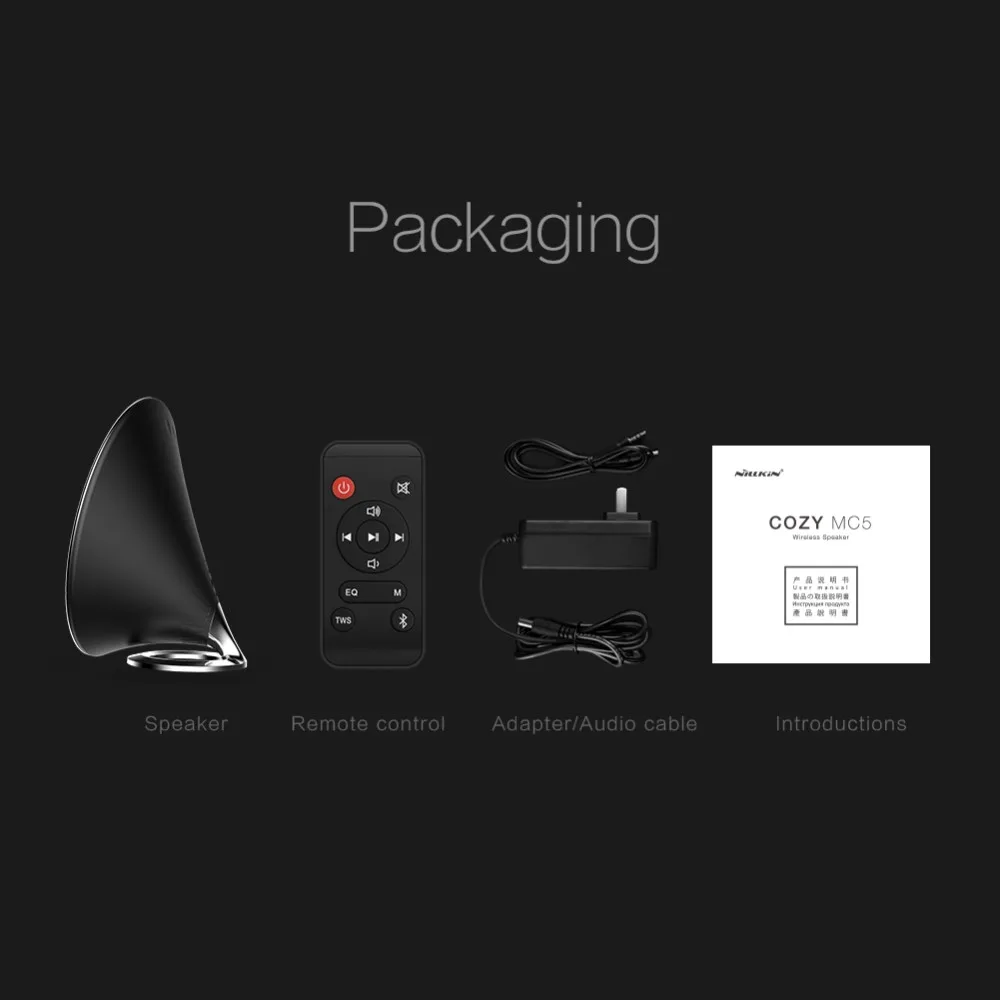 Nillkin portable subwoofer TWS bluetooth speaker with remote control home theater wireless speaker with touch button - ANKUX.COM