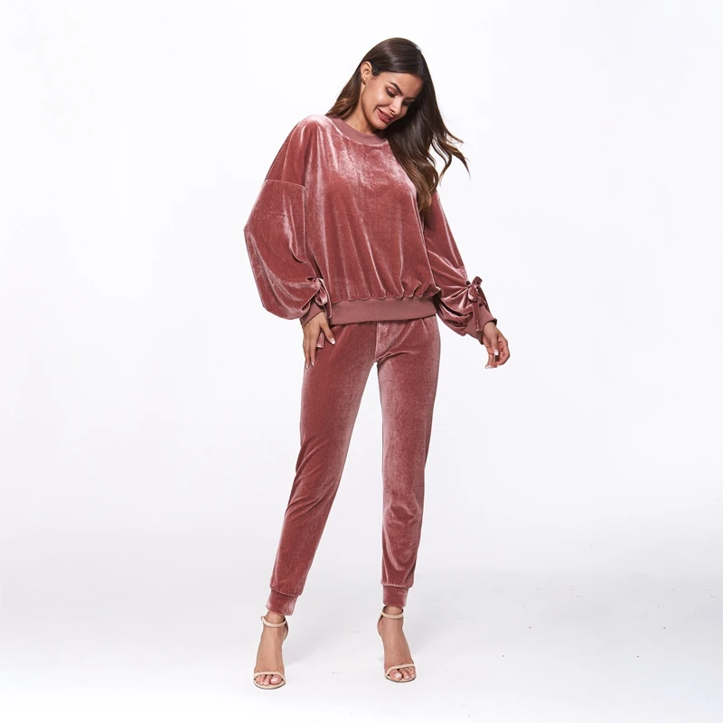 2018 Autumn Winter Clothing Velvet Tracksuit Sweatshirt And Sweatpants Pink Women Tracksuit Set, Navy;pink
2018 Autumn Winter Clothing Velvet Tracksuit Sweatshirt And Sweatpants Pink Women Tracksuit Set, Navy;pink