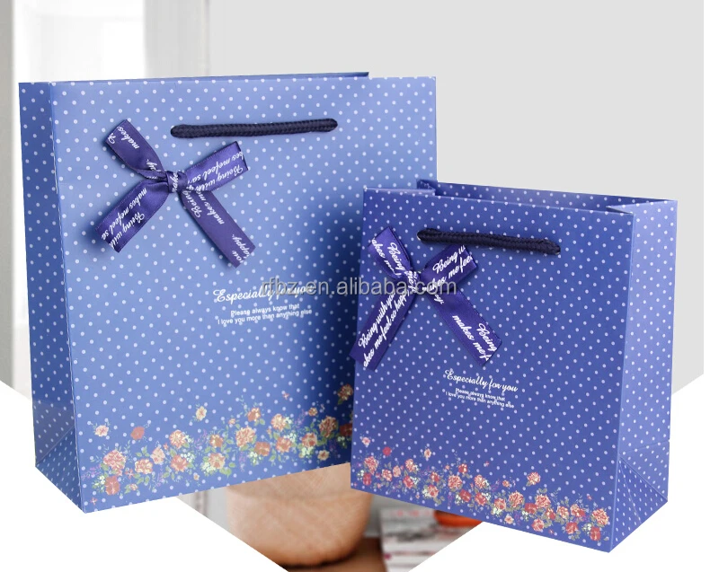 wave point gift paper bag custom wedding birthday gift candy