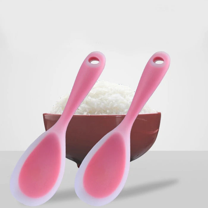 Eco-friendly Heat-resistant Non-stick Rice serving Shovel Rice Cooker Shovel Edible Level Silicone Rice Spoon
