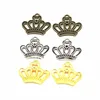 Pack of 50PCS Pretty Alloy Metal Princess Crown Charms Beads Jewelry Making Pendants