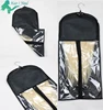 hair weave hanger packing pvc cover bag with transparent zipper front