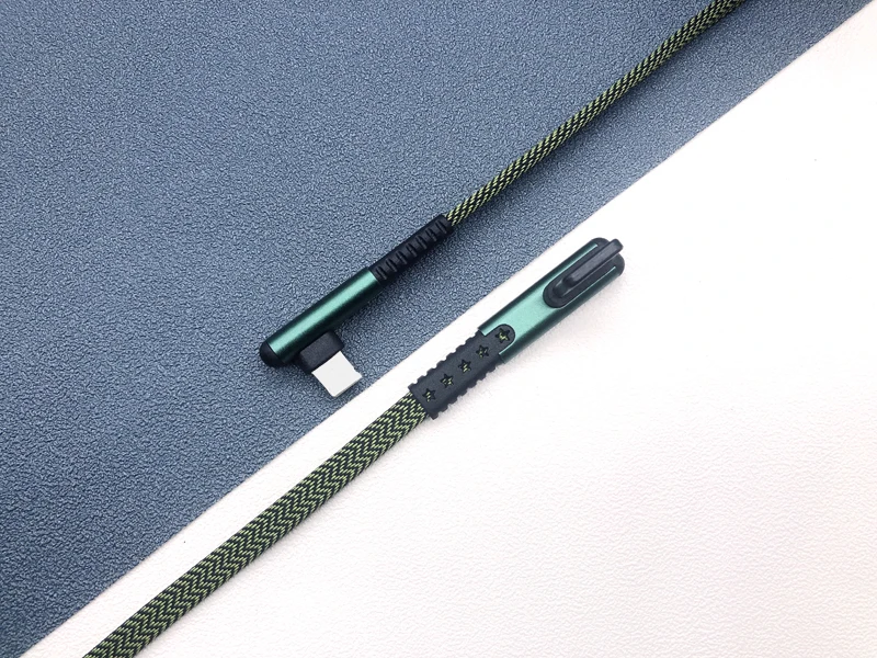 iHaitun 90 degree type C USB cable Fast Charging Right Angle USB C Cable for Mobile Game - ANKUX.COM