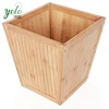 Wholesale High Quality 100% Natural Bamboo Wooden Wastebasket Trash Can Kitchen Waste Bin
