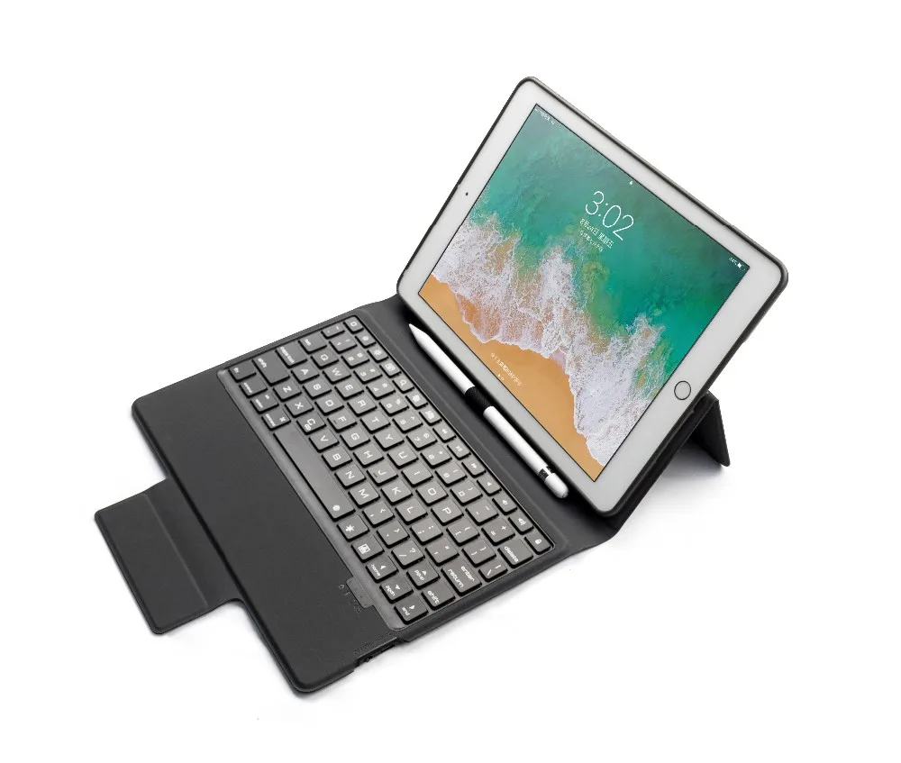 2018 New designfactory supply leather Bluetooth keyboard case for ipad 9.7 backlitt keys keyboard case for 2018 new ipad, Blue black red
2018 New designfactory supply leather Bluetooth keyboard case for ipad 9.7 backlitt keys keyboard case for 2018 new ipad, Blue black red