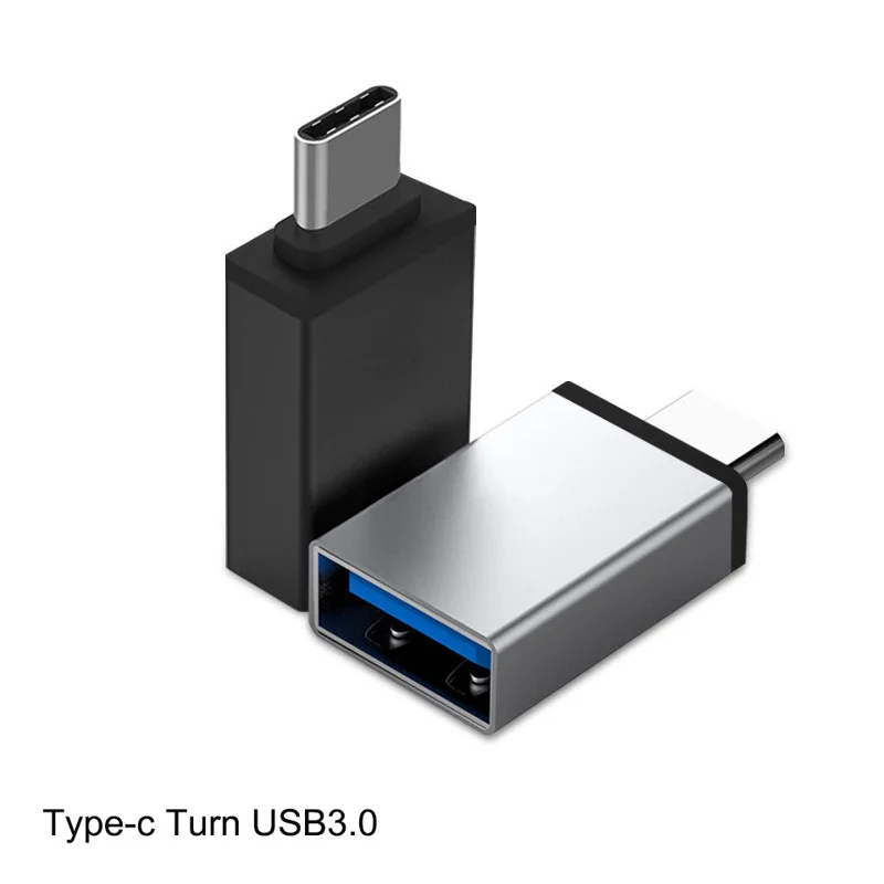 High Quality USB A Female To Type C Male 3.0 Type C Male To USB A Female Aluminium Alloy OTG Adapter