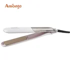 Professional PTC Heater White Ceramic Flat Iron Hair Straightener