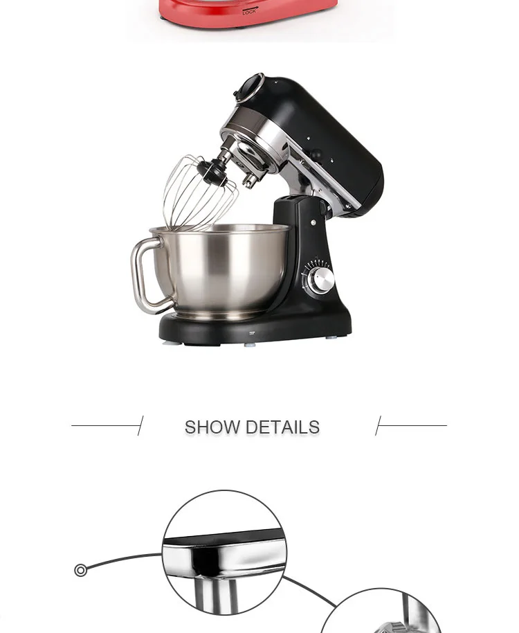 1000w 3 in 1 stand mixer kitchen electric food mixer