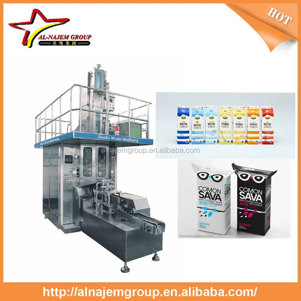 Aseptic brick Juice Carton Box Filling Machine with quality ensure from China
