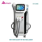 Salon Beauty ipl rf e-light nd yag laser Tattoo Removal OPT hair remover RF skin lift pores blackheads removal