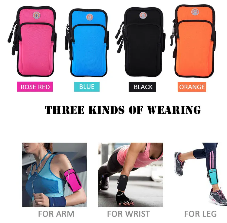 man mobile phone sport running wrist leg arm gym sports bag (2)