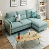 Factory price cheap hot sale Modern simple style 3+2+1 Linen fabric leather luxury Recliner sofa