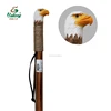 123cm hand carved outdoor animal wooden walking stick