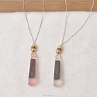 Party accessories 2017 fashion costume jeweley resin wood pendant necklace
