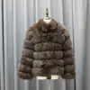 2019 hot selling Head Fox Fur Coat