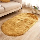 Long Hair Cheap price white color Luxury sheepskin Faux fur rug