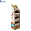 Industrial rays floor display stand cardboard/ chocolate food cardboard pop display/ display trays