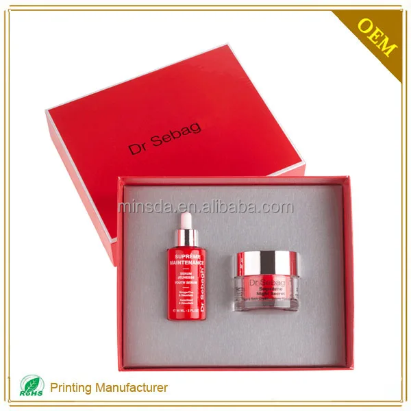 custom design packaging cardboard paper gift set cosmetic box