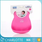 2017 new design soft silicone baby bib,roll up silicone baby bibs