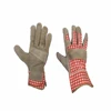 PRI Garden Gloves Split cowhide check pattern Yard Work for women,gloves work leather