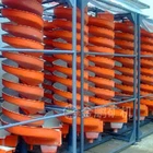 Spiral sluice used for separating various minerals , mine equipment for gold processing.