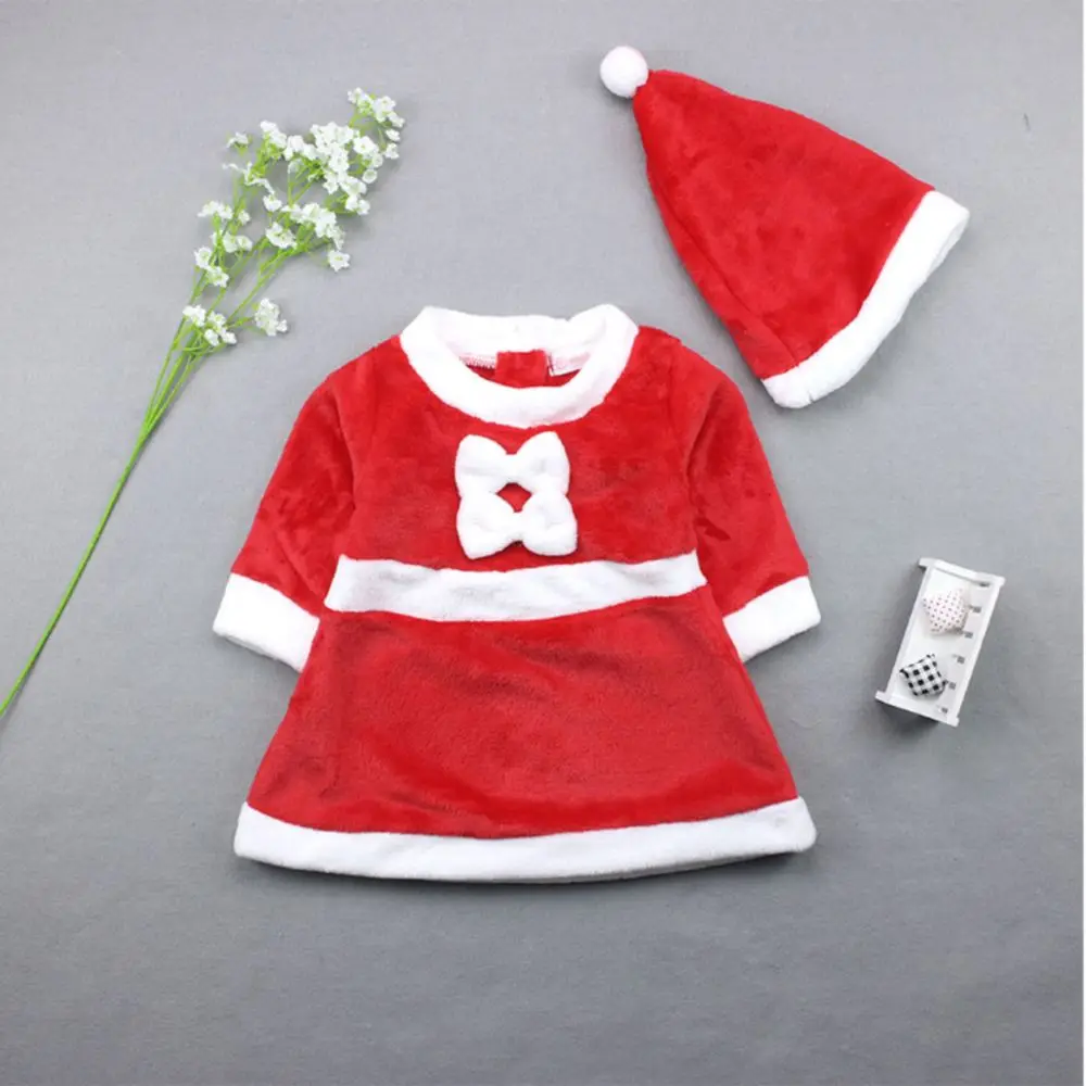 christmas gift , christmas girl skirt with santa claus hat
