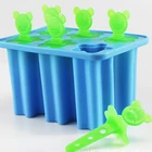 6 cases Silicone Ice Cream Mold Silastic Ice Cream Mould Popsicle Molds