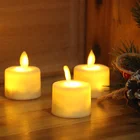 Christmas decoration dancing flameless votive wholesale electric plastic luxury candle led light