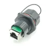 IP67 Ethernet cat 7 rj45 Weipu hot sales connector Front Panel Mount RJ45 Socket