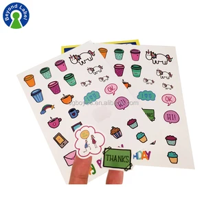 adhesive gifts stickers, kiss cut cute crafts sticker label for