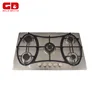 Good selling 3 burner gas stove with cast iron pan support
