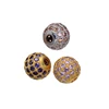 Wholesale Fashion European Style Micro Crystal Paved Spacer Brass Beads