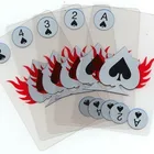 Custom Plastic Playing card PVC Durable Waterproof transparent Playing Cards