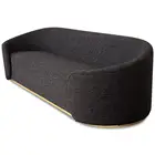 new design couch sets living room furniture brushed brass base