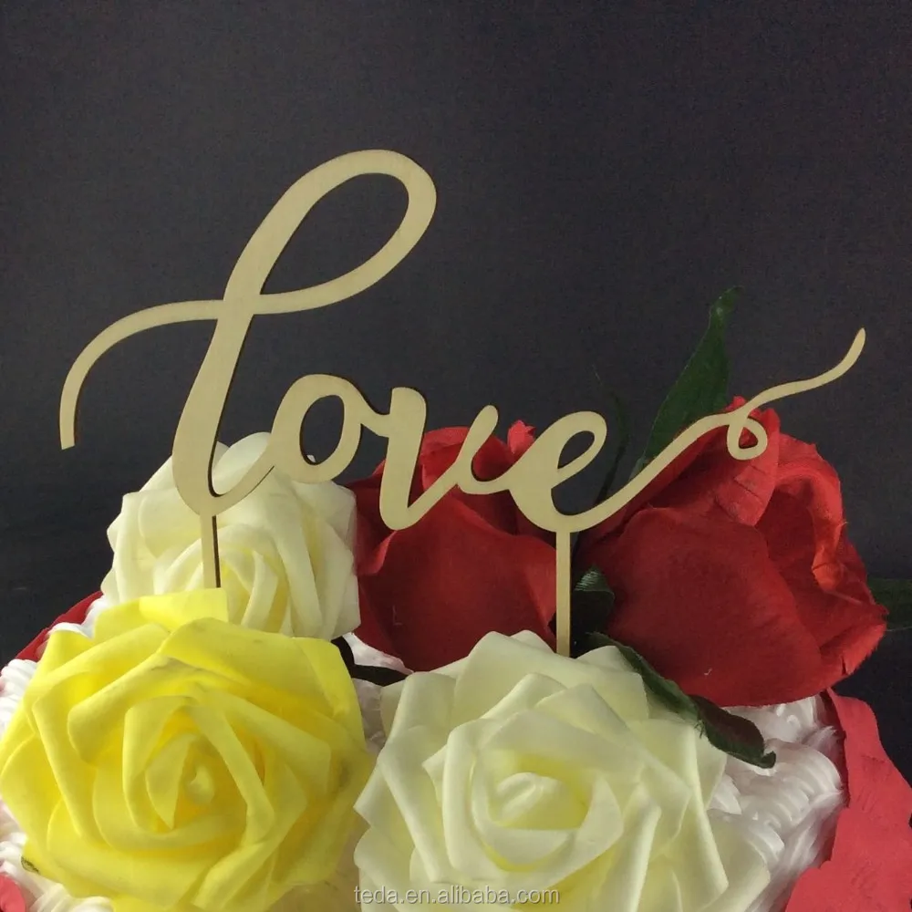 custom crown love cake topper