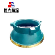 High Manganese Steel Telsmith 38SBS 52SBS Cone Crusher Spare Parts bowl liner And Mantle