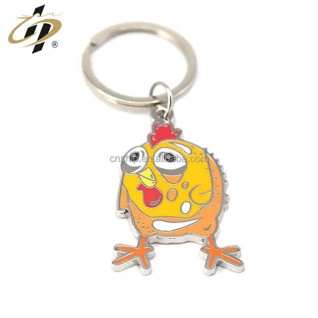 best selling metal custom keyring emoji logo keychain