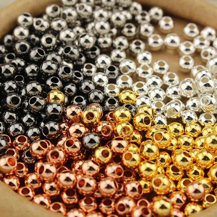 JS1239 4mm small silver rose gold gunmetal plated solid brass metal round ball beads
JS1239 4mm small silver rose gold gunmetal plated solid brass metal round ball beads