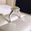 Certified 100% Real Natural White Diamond 18Kt White Gold Engagement Ring at Factory Price