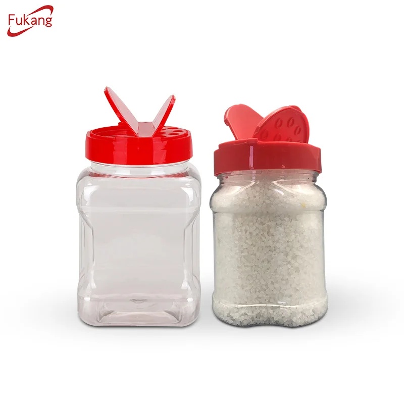 square plastic spice containers