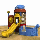 Preschool Kids Multifunction Pirate Ship Theme Outdoor Playground