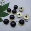 Plastic two parts combined button with black pearl button for coat