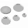 Stainless Steel Round Settings Cabochon Base Bezel Trays Blank Fit 10/12/14/15/16/18/20/25mm Cabochons Cameo DIY