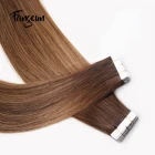 Cuticle Aligned Hair Malaysian 3 And 5 Color Raw Virgin Mink Tape In Hair Extension
