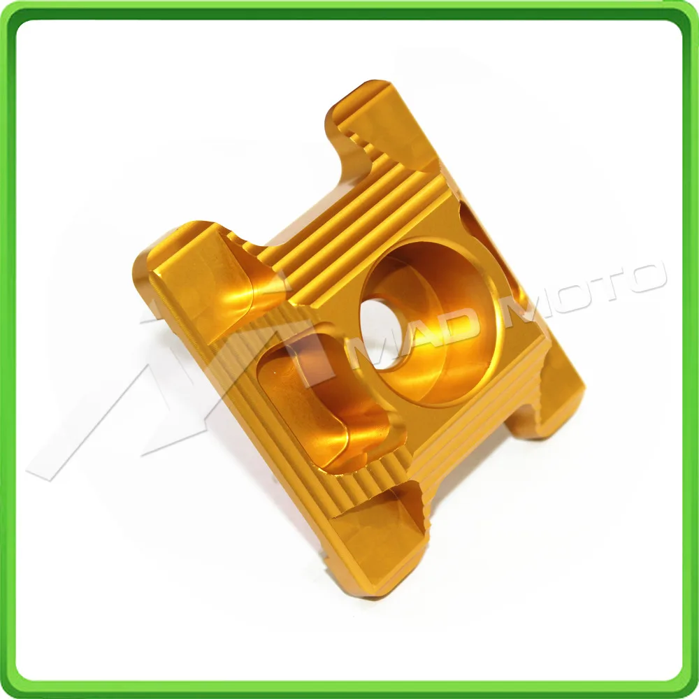 CNC Rear Axle Spindle Chain Adjuster Blocks For Honda Grom MSX125 MSX 125SF 2013 2014 2015 2016 Gold (8)