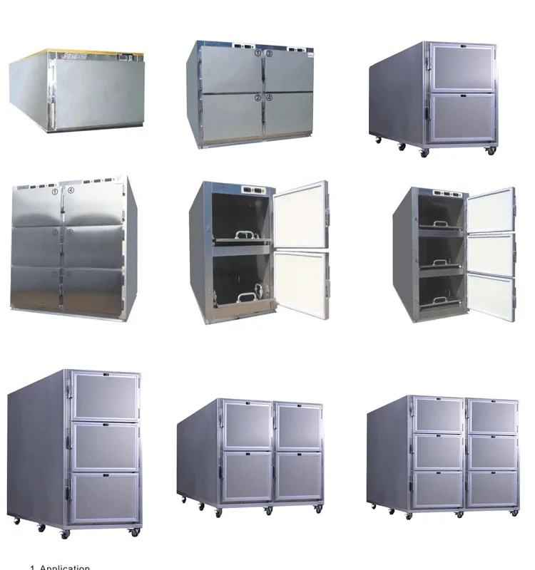 stainless steel 6 corpses mortuary refrigerator price