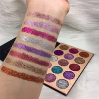 

BEAUTY GLAZED 15 Colors Shadow Makeup Shimmer Matte Pigment Eye Shadow Cosmetics Mineral Nude Glitter Eye Palette of Shades